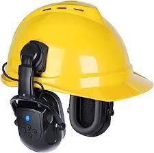 hard hat with ear defenders