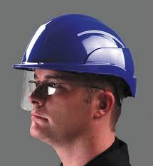 hard hat with retractable visor