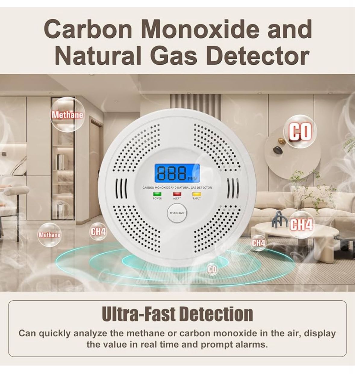 carbon monoxide natural gas detector