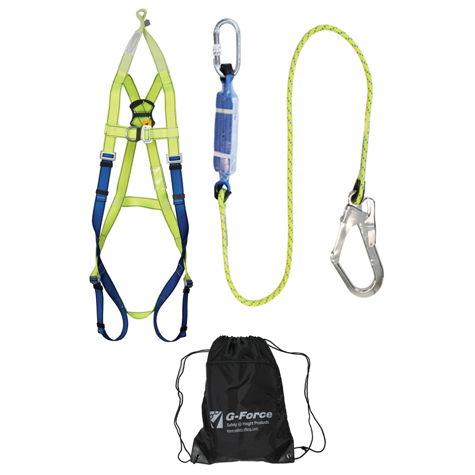 full body harness and lanyard