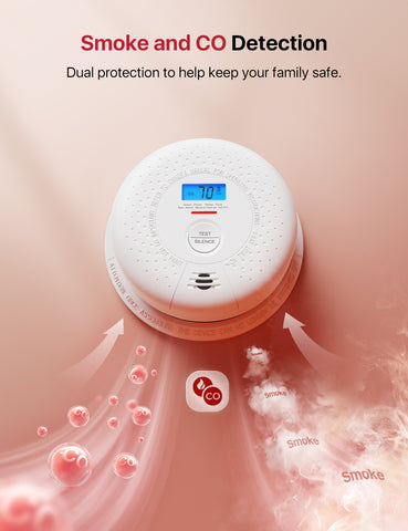 dual sensor smoke alarm with carbon monoxide