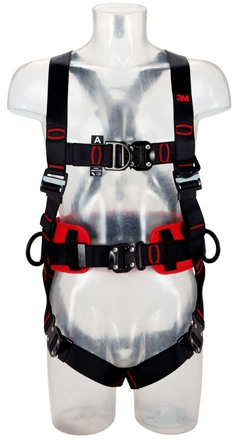 fall protection harness with tool belt