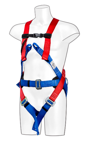 red safety harness