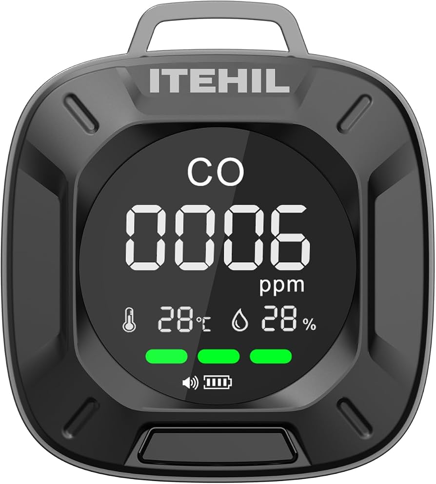 portable carbon dioxide detector for travel